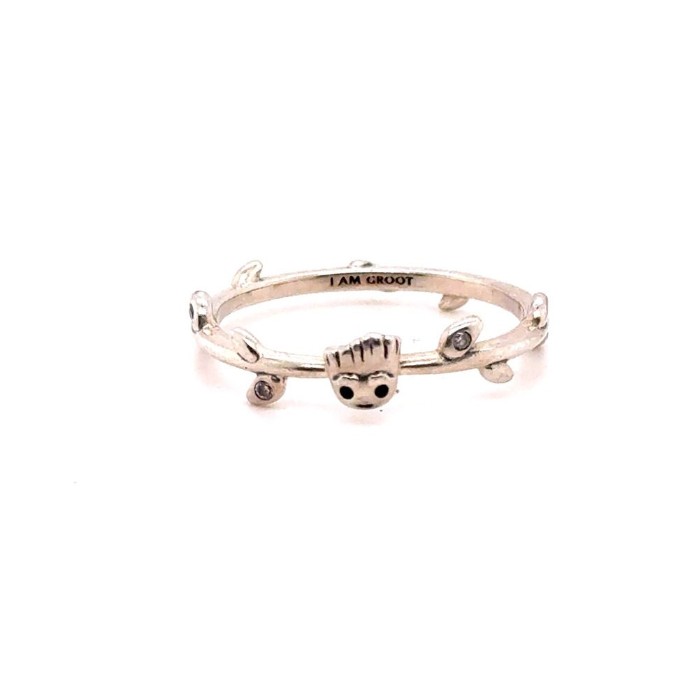 Pandora Marvel Guardians of the Galaxy Groot Leaf Ring Sterling Silver Size 9 60